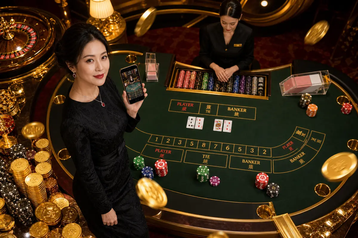 zplay8 Casino meja baccarat live dealer